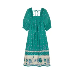 Sissel Edelbo -Ronda Kjole - Green - ONESIZE