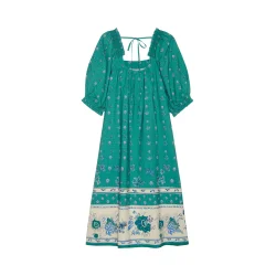 Sissel Edelbo -Ronda Kjole - Green - ONESIZE