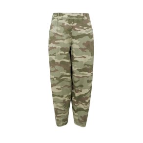 Black Colour - Ally Barrel Pant - Camoflage