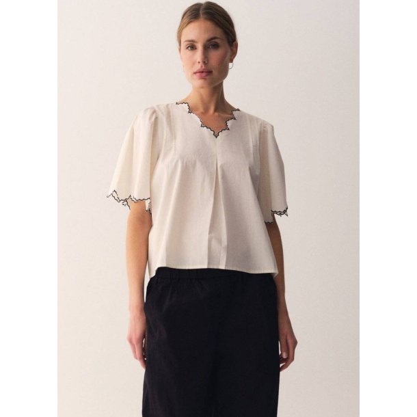 Gossia - Gitt bluse - Creme