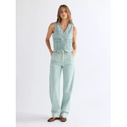 Wrangler - Sleek Barrel Bukser - Pale Denim