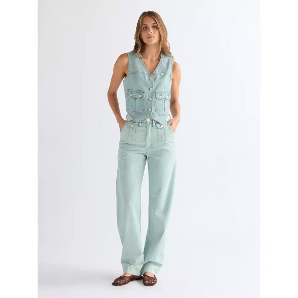 Wrangler - Sleek Barrel Bukser - Pale Denim