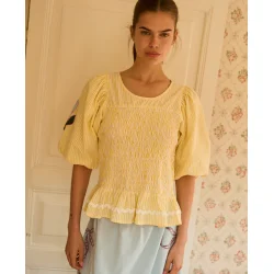 Sissel Edelbo - Svea Top - Yellow Stripes