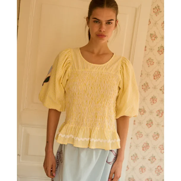 Sissel Edelbo - Svea Top - Yellow Stripes
