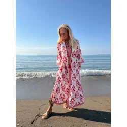 Wauw - Tabita Dress - Red And White