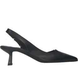 Pavement - Therese Heels - Black Leather