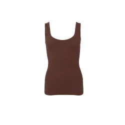 Black Colour - Vibs Tank top - Espresso 