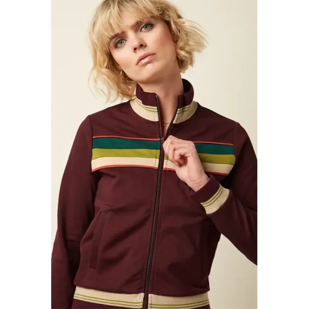 King Louie - Colorblock Col Jakke - Daytona Sweat - Porto Red