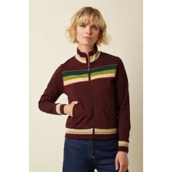 King Louie - Colorblock Col Jakke - Daytona Sweat - Porto Red