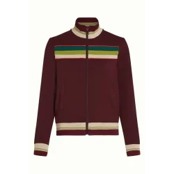 King Louie - Colorblock Col Jakke - Daytona Sweat - Porto Red