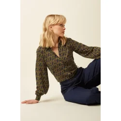 King Louie - Maisie Blouse - Mirth Jersey - Rhodonite Blue