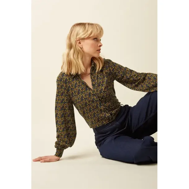 King Louie - Maisie Blouse - Mirth Jersey - Rhodonite Blue