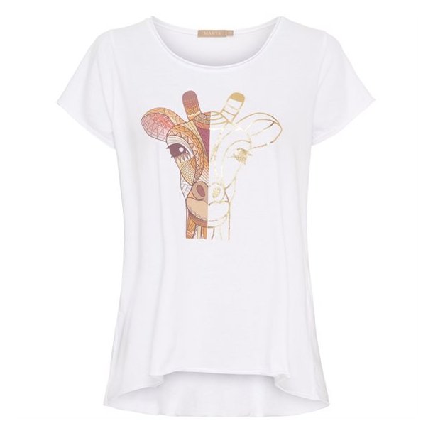 Marta - Marie T-shirt- White Giraf