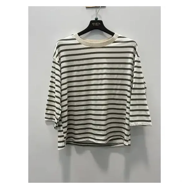 Marta - Brooklyn T-shirt - Beige/Military