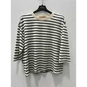 Marta - Brooklyn T-shirt - Beige/Black