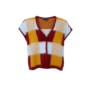 Black Colour - Chess Strik Vest - Plum Mix