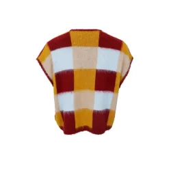 Black Colour - Chess Strik Vest - Plum Mix