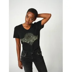 Mos Mosh - Nadine O-ss Deco T-shirt - Black