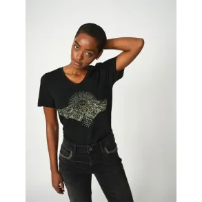 Mos Mosh - Nadine O-ss Deco T-shirt - Black