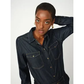 Mos Mosh - Natalie Denim Skjorte - Dark Blue