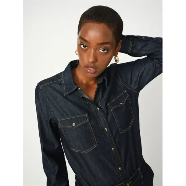 Mos Mosh - Natalie Denim Skjorte - Dark Blue