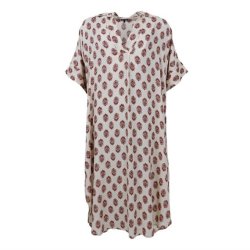 Black Colour - Stella S/S Kaftan Tunic Kjole - Noble Rose - Onesize