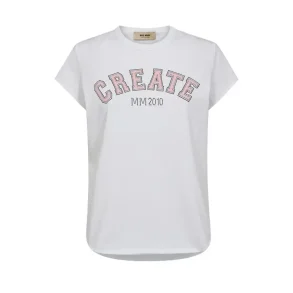Mos Mosh - Celli O-ss T-shirt - Powder Pink
