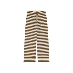 By Basics - Pants W/Pockets & String - Raw White/Bronze