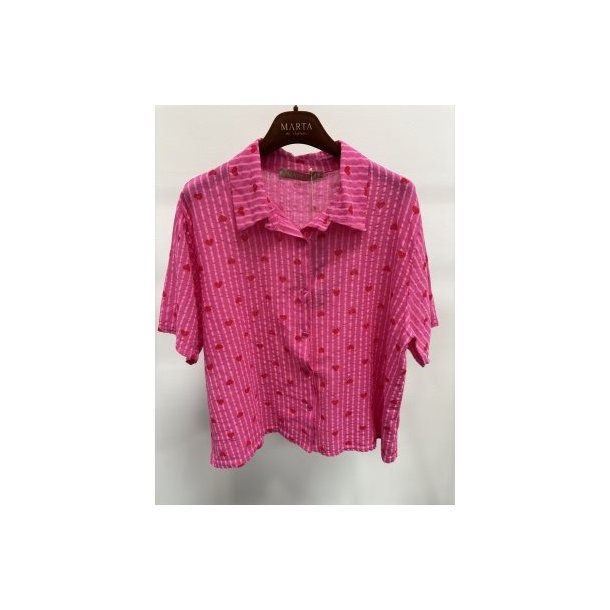Marta - Menika Skjorte - Fuxia