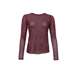 Black Colour - BCAlexis Tee - W/Stones - Plum