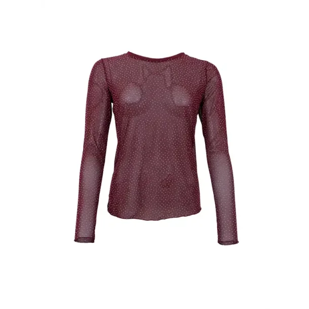 Black Colour - BCAlexis Tee - W/Stones - Plum