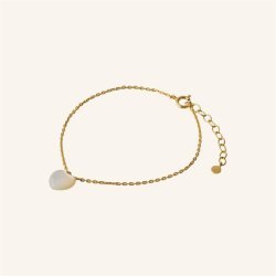 Pernille Corydon - Ocean Heart Armbnd - Guld - Adj 16-19 cm