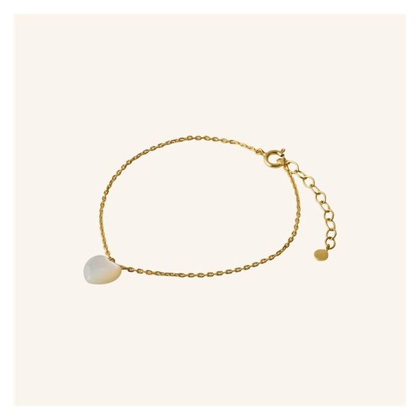 Pernille Corydon - Ocean Heart Armbnd - Guld - Adj 16-19 cm