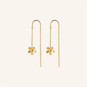 Pernille Corydon - Wild Poppy Earchains - Guld - 50mm