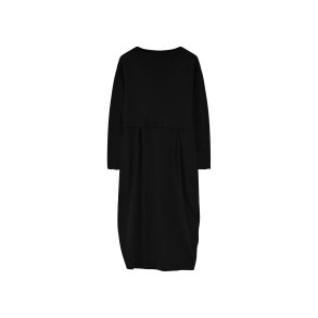 By Basics - Dress Long Pleats & High Neck - Black