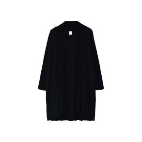 By Basics - Cardigan Merino Bubble Wool - Black