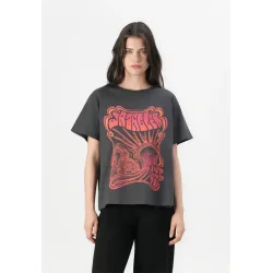 Wrangler - Girlfriend T-shirt - Faded Black