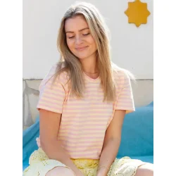 Black Colour - Maude SS T-shirt - Yellow Rose