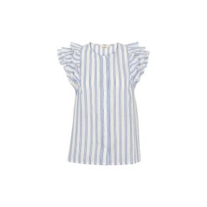 Basic Apparel - Ada Top - True Navy / Whisper White 