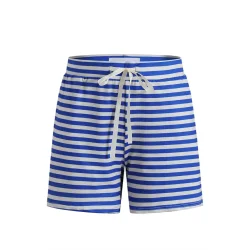 Liberte - Alma Shorts - Stripe Ivory Cobolt