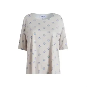 Liberte - Alma T-shirt - Ivory Cobolt Shell