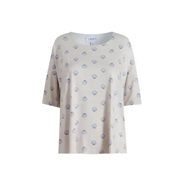 Liberte - Alma T-shirt - Ivory Cobolt Shell