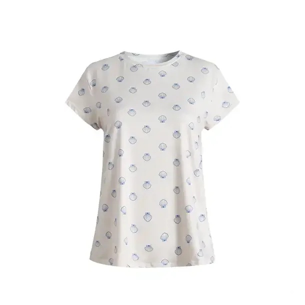Liberte - Alma U Tshirt - Ivory Cobolt Shell