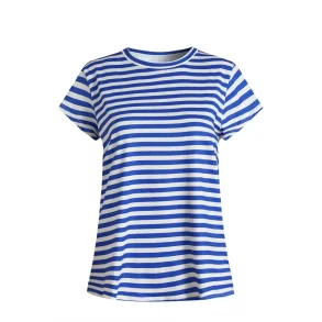 Liberte - Alma U T-shirt - Stripe Ivory Cobolt