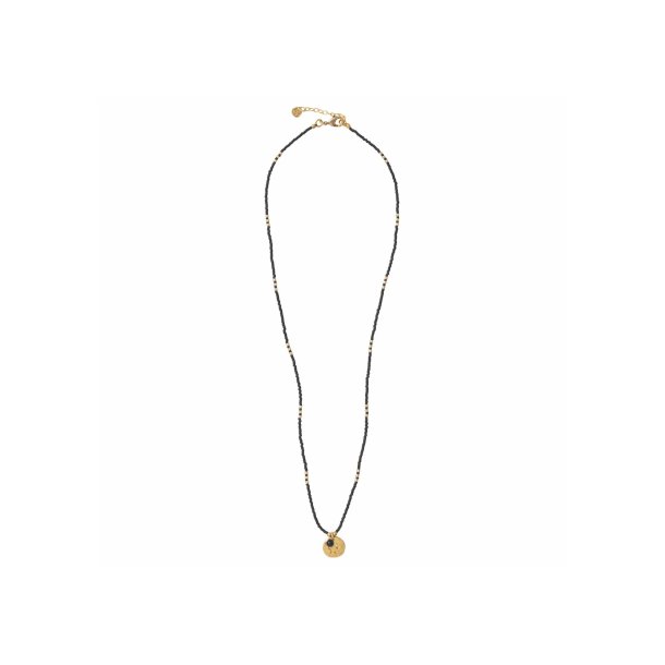 A Beautiful Story - Timeless Halsk�de - Black Onyx Guld - Onesize