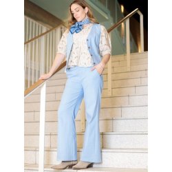 Black Colour - Box Bukser - Light Blue