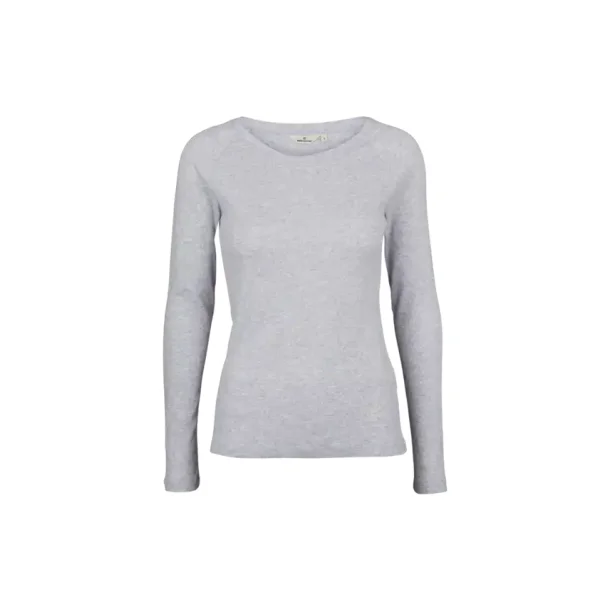 Basic Apparel - Arense LS T-shirt - Light Grey Mel