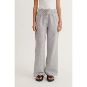 Basic Apparel - Asta Bukser - Bright White/Sky Captain