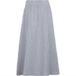 Basic Apparel - Asta Nederdel - Bright White / Sky Captain