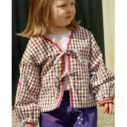 Sissel Edelbo - Astrid MINI Top - Brown Checks